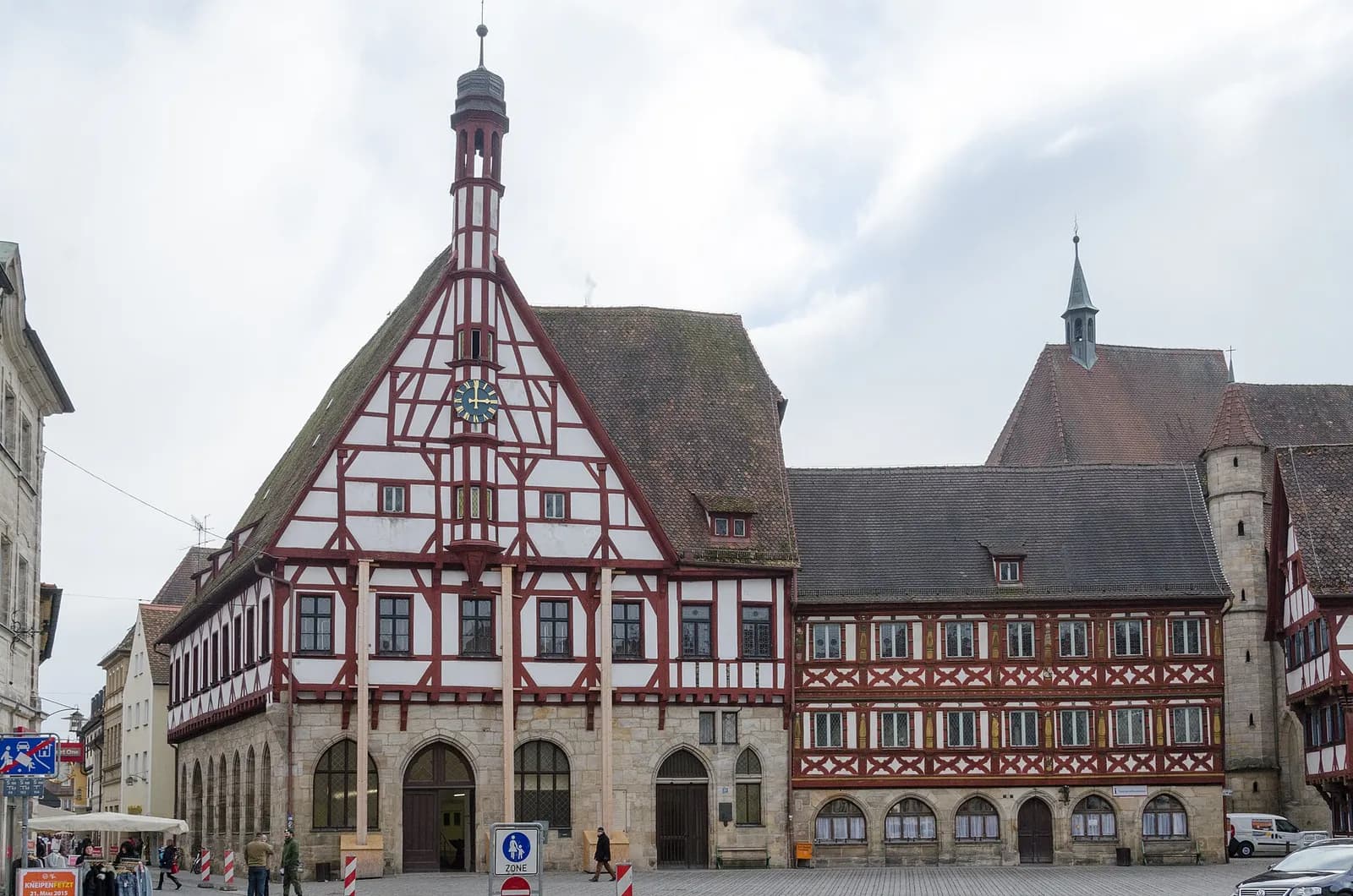 Fachwerk-Rathaus in der Forchheimer Altstadt